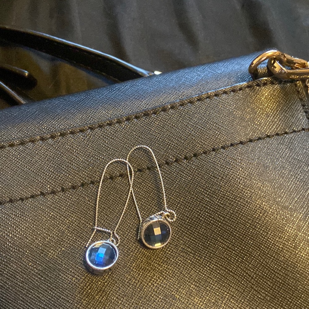 Blue sapphire earrings